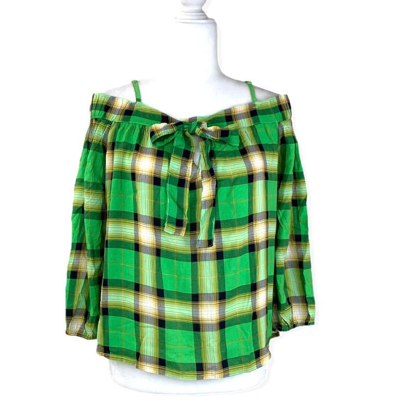 Top Long Sleeve Women's Plaid Blouses
