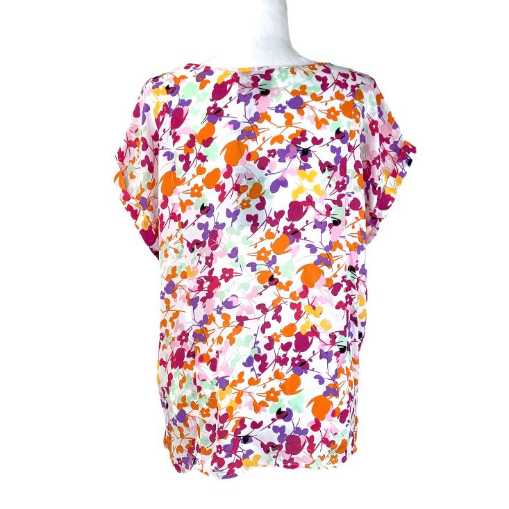 Women's Top Cap Sleeve Scoop Neck Blouse