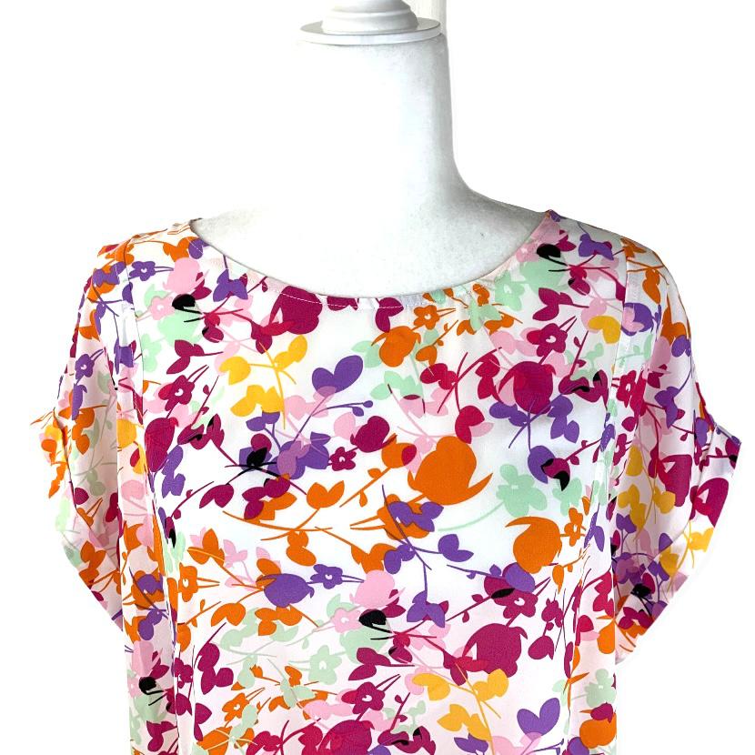 Women's Top Cap Sleeve Scoop Neck Blouse