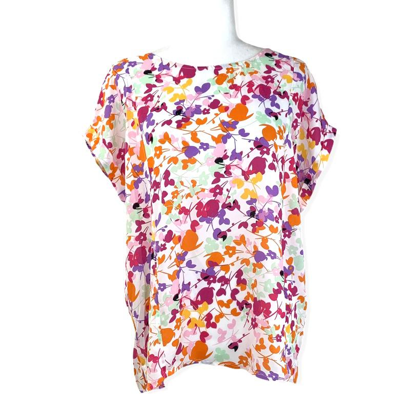 Women's Top Cap Sleeve Scoop Neck Blouse