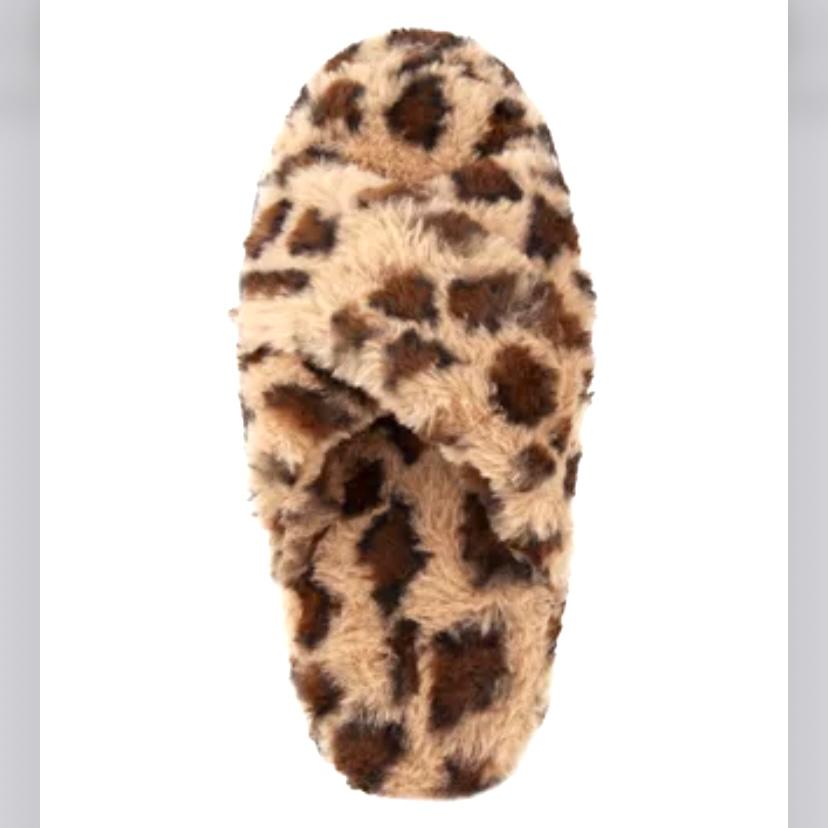 Women's CrissCross Flats Fuzzy Furry Slippers