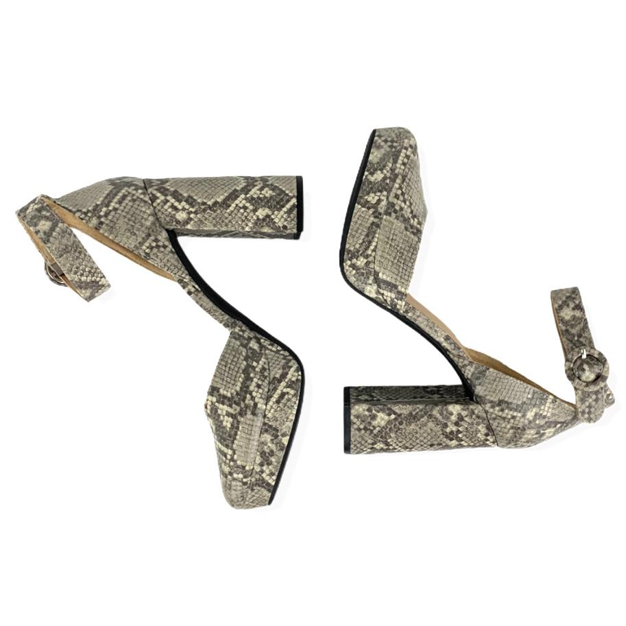 RILEY Women's Animal Print High Block Heel Platform