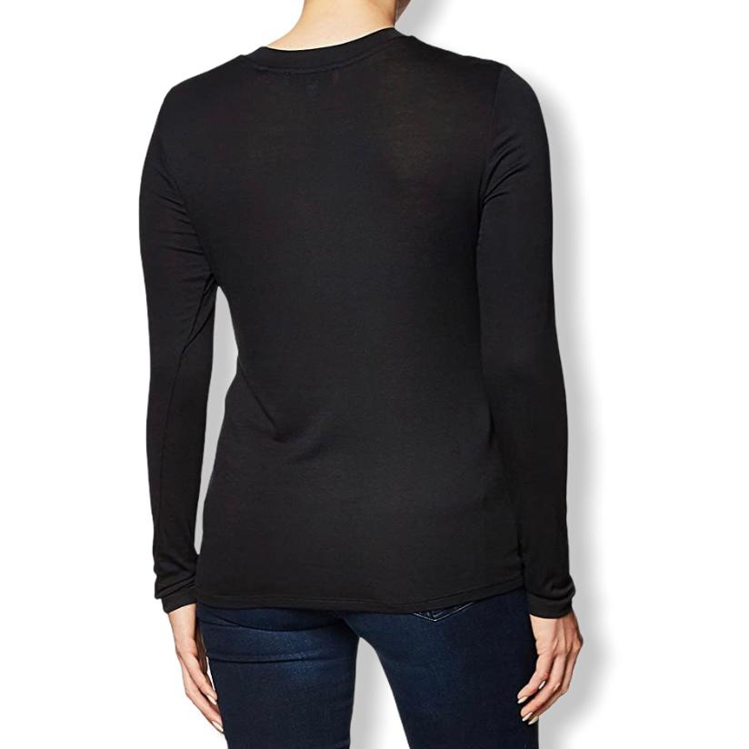 Black Long Sleeve Crew Neck Size XS Women's Sweaters