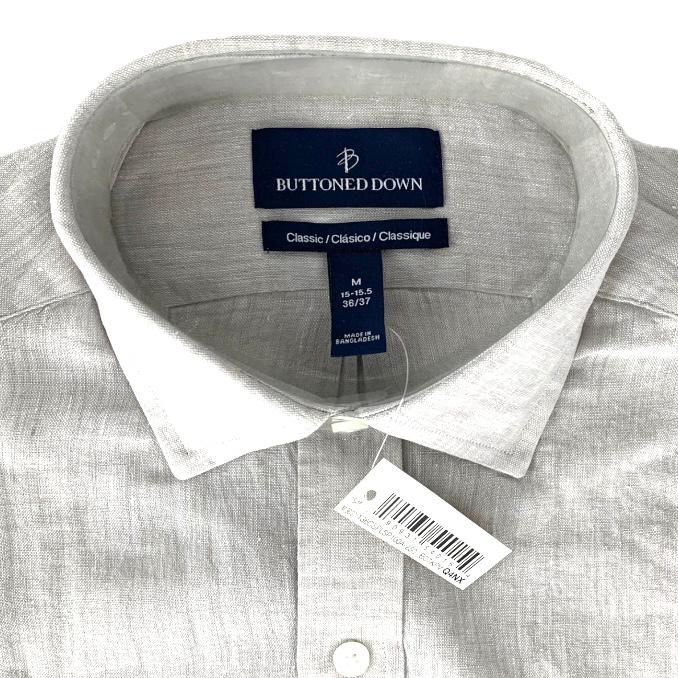 Gray Long Sleeve Button Down Classic Men's Shirt
