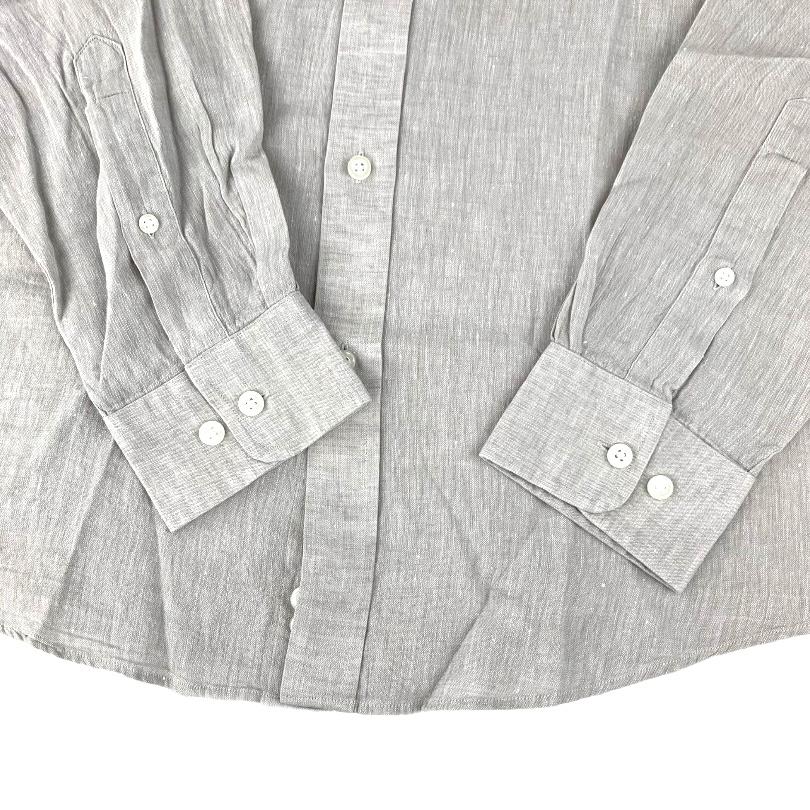 Gray Long Sleeve Button Down Classic Men's Shirt