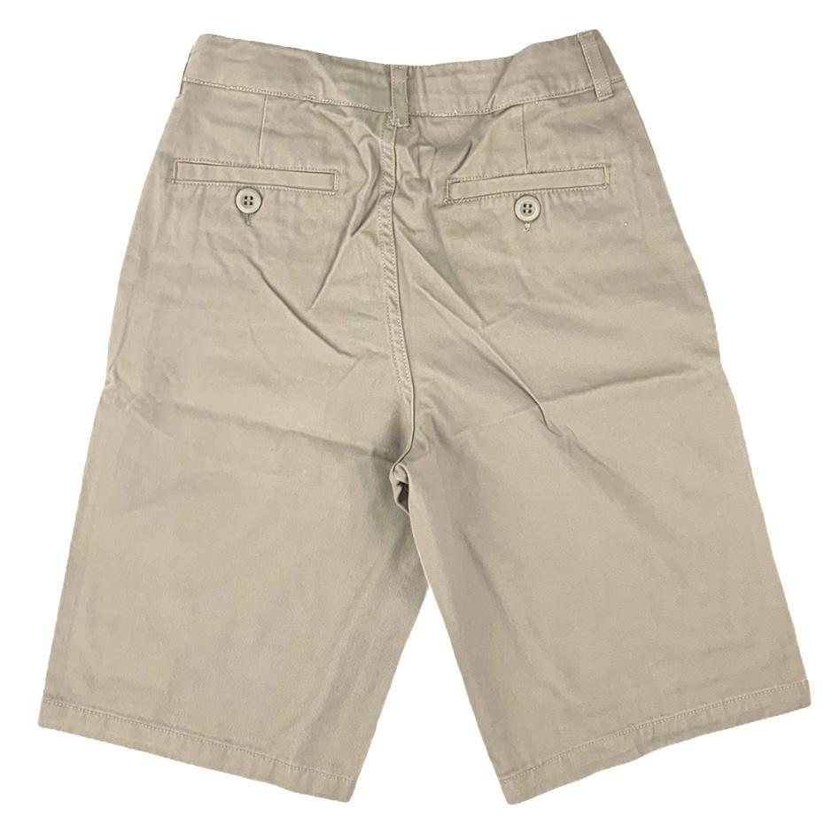Flat Front Beige Size 8 Kids Boys Bermuda Short