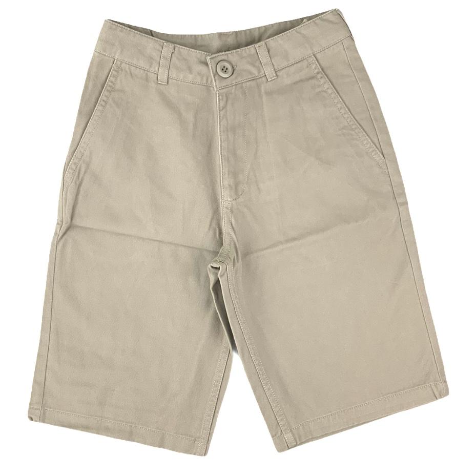 Flat Front Beige Size 8 Kids Boys Bermuda Short