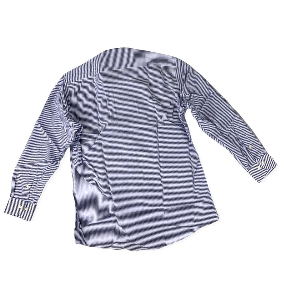 Blue/White Stripe Long Sleeve Button-Up Size 16"x32" Men's Shirts