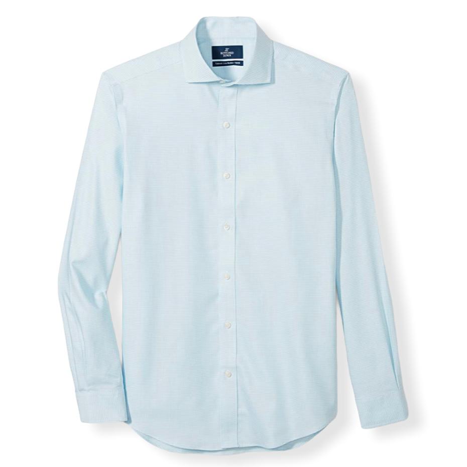 Long Sleeve Classic Blue Buttons Down Men's Shirt