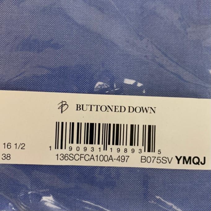 Long Sleeve Button-Down Classic Fit Blue Men's Shirt