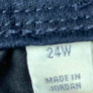 Straight Leg Dark Blue Plus Size 24W Women's Jeans