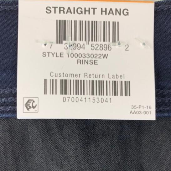 Straight Leg Dark Blue Plus Size 24W Women's Jeans