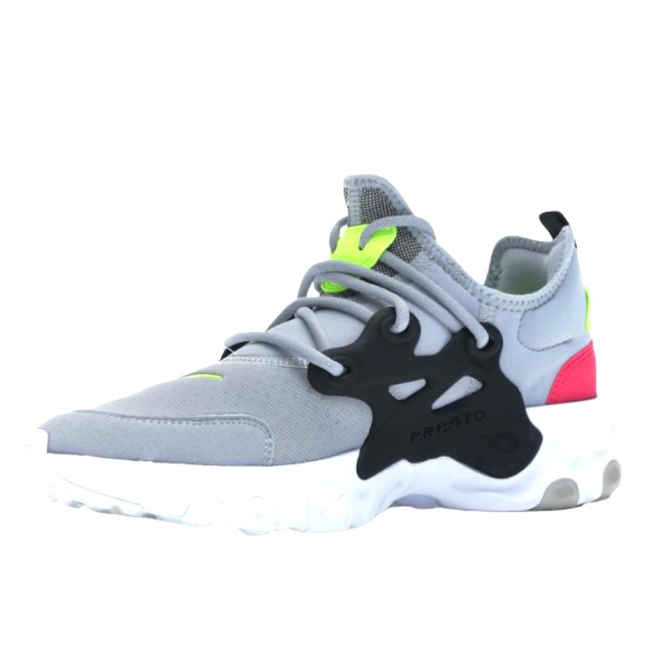 Presto React Gray Slip On Round Toe Size 7 Youth Men's Sneakers