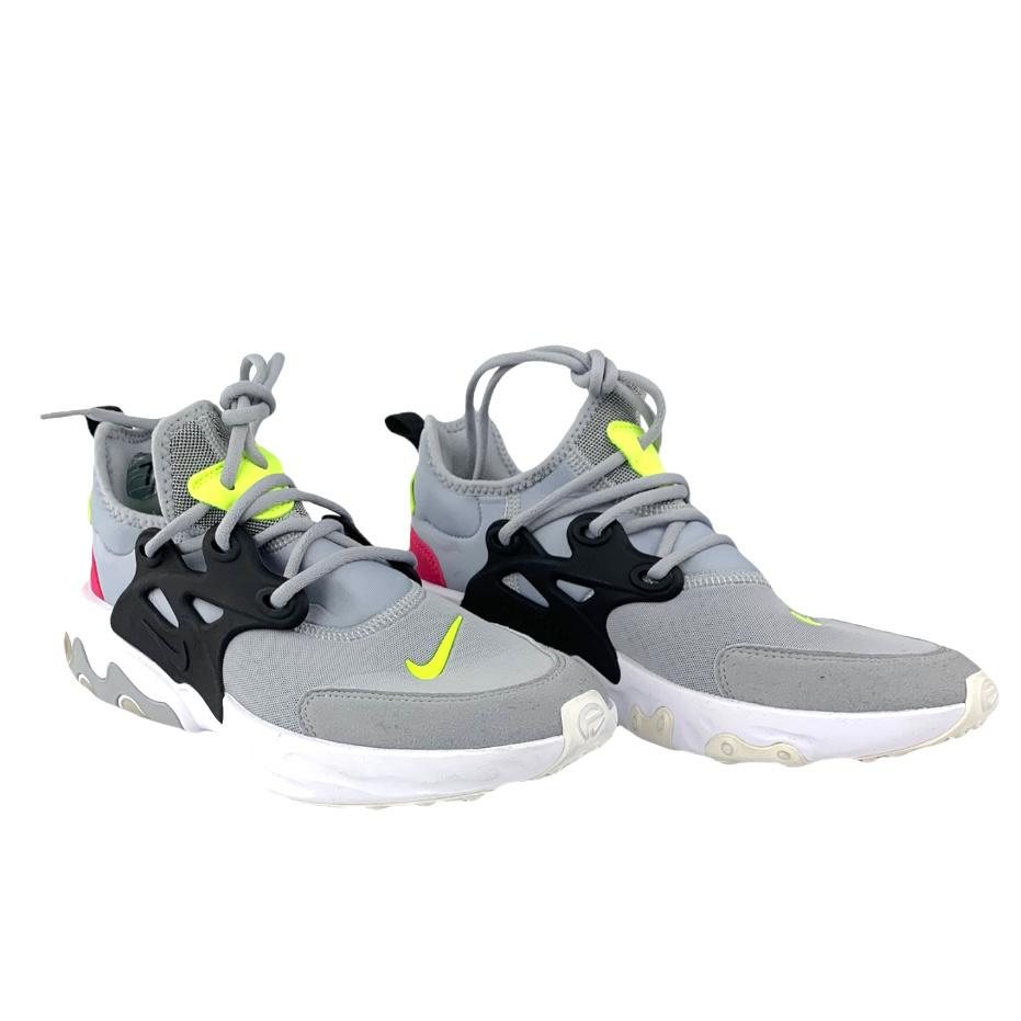 Presto React Gray Slip On Round Toe Size 7 Youth Men's Sneakers