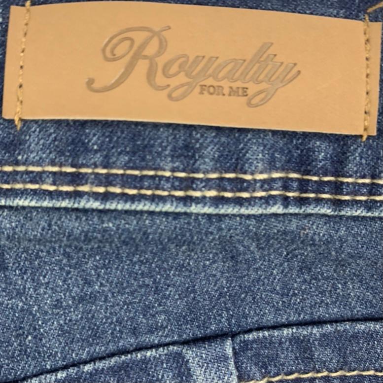 Blue Denim Distressed Slim Fit Size 6 Stretch Women's Ankle Jeans