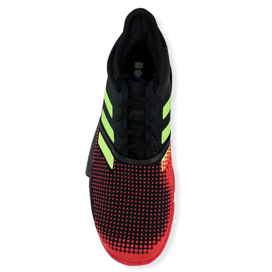 Fashion Black/Red/Green Lace Up Size 8.5 Men's Sneakers