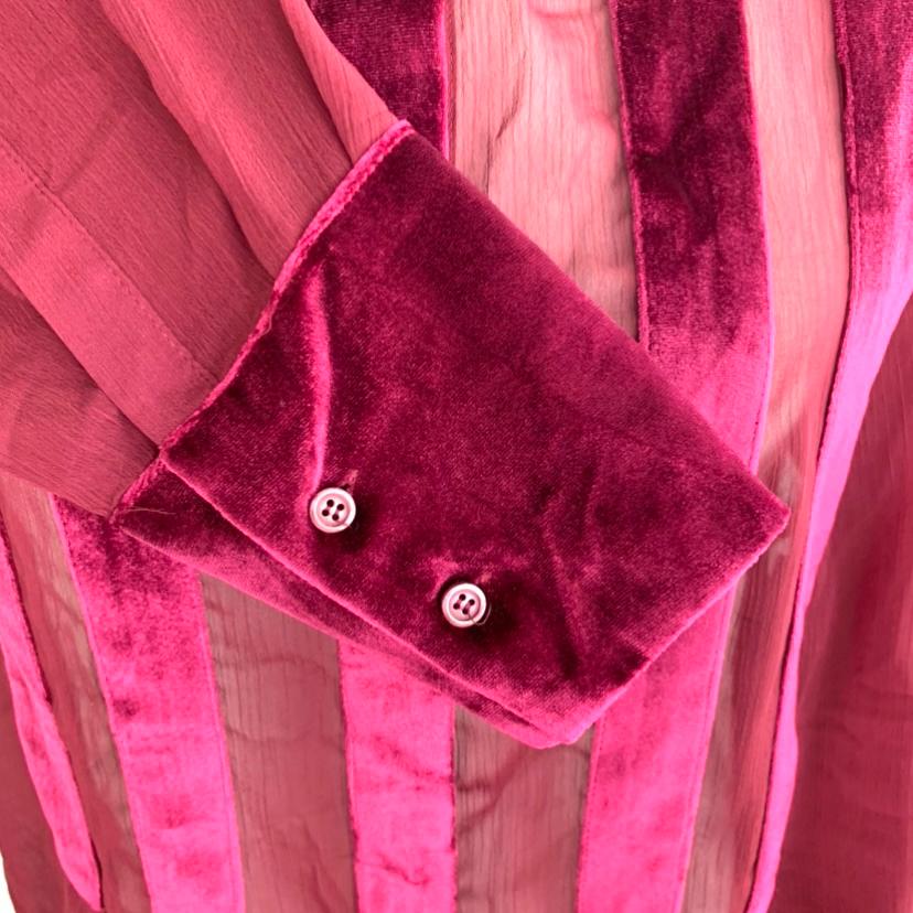 Plus Size 0X Velvet-Trim Malbec Red Shimmer Women's Blouses