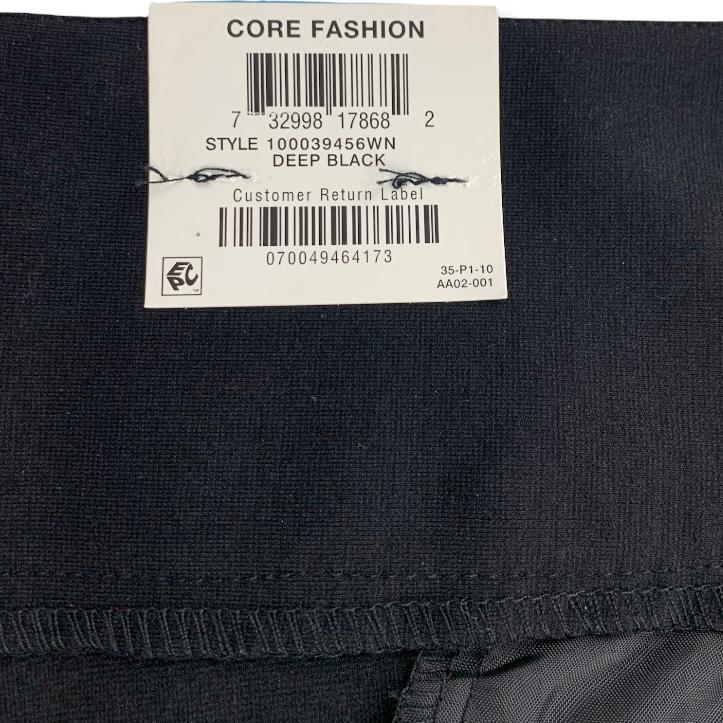 Women's Plus Size Trouser-Leg Tummy-Control Pants Black