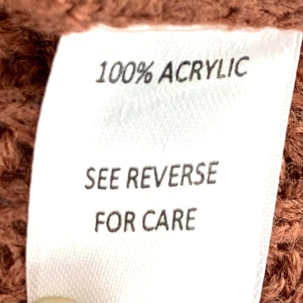 Women's Top Brown Sweaters Knitted Plus Size Cardigan