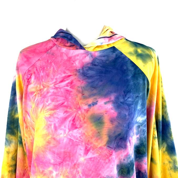 Tie-Dye Plus Size 2X Long Sleeve Hoodie Women's Sweaters