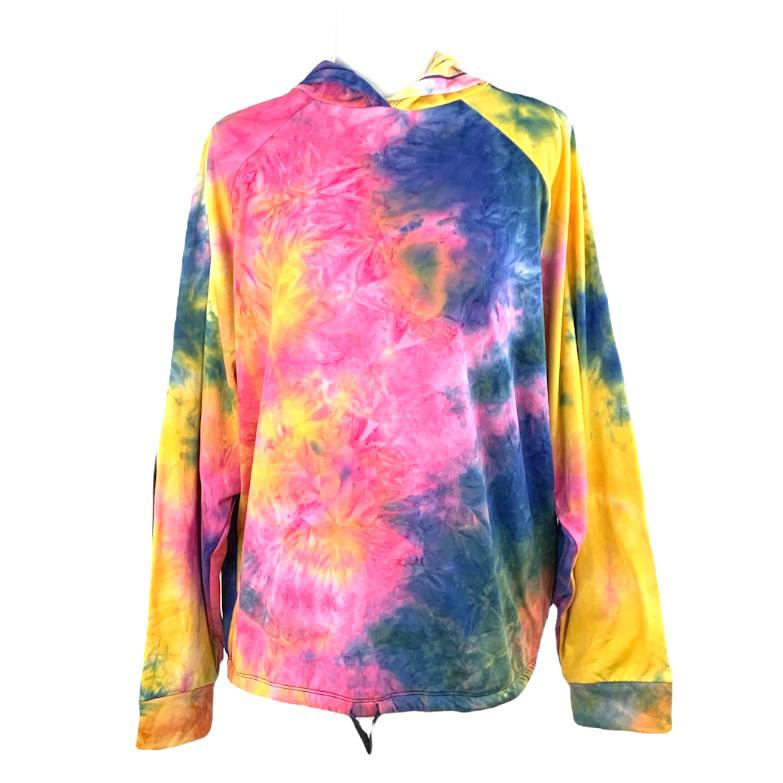 Tie-Dye Plus Size 2X Long Sleeve Hoodie Women's Sweaters