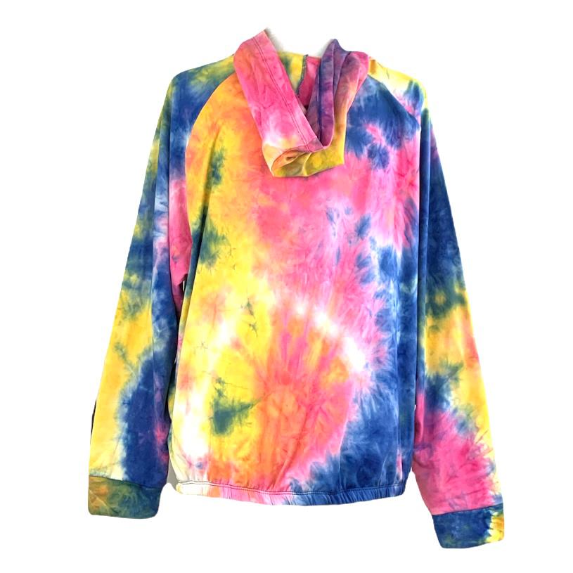Tie-Dye Plus Size 2X Long Sleeve Hoodie Women's Sweaters