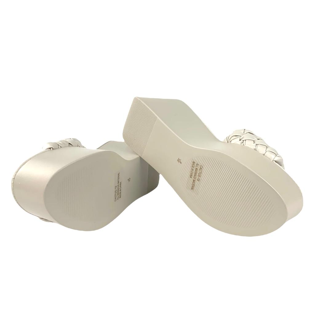 CACTUS Casual Wedge Heel Slip On Platform Women's Sandals