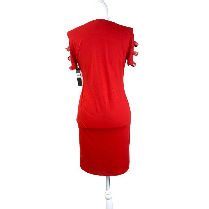 Scoop Neck Stretch Bodycon Women's Mini Dress