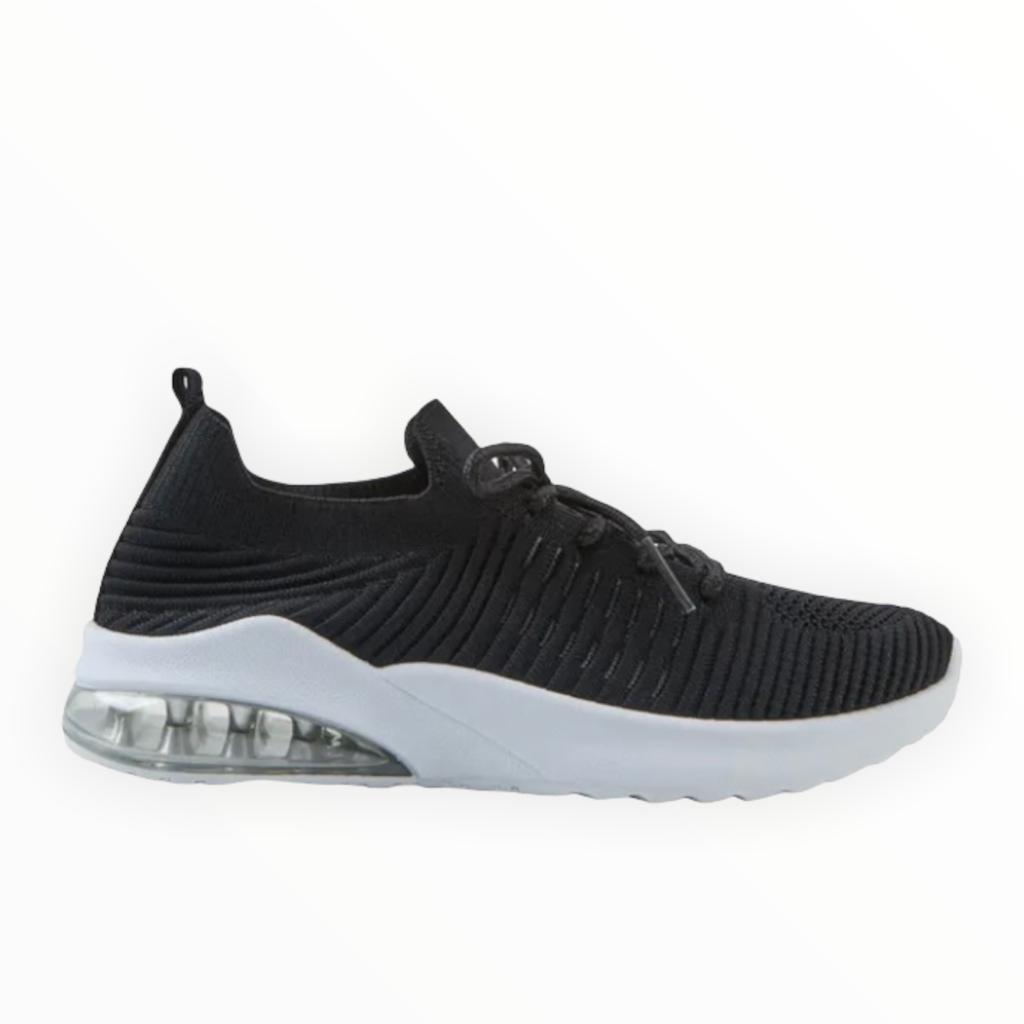 Knit Lace-Up Air Cushion Shoes Women's Sneakers