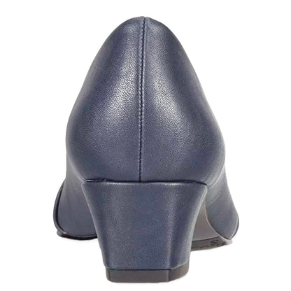 ELOISE Navy Pumps Slip On Women's Shoes