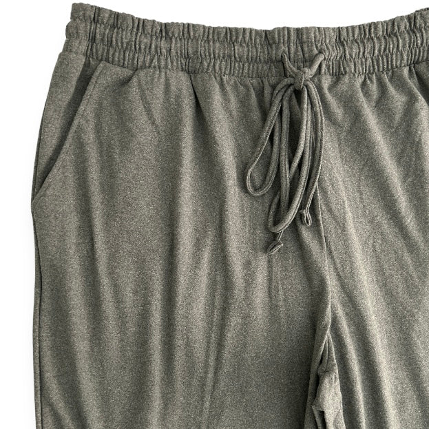 Women's Fleece drawstring waist Jogger Plus Size 3X Gray