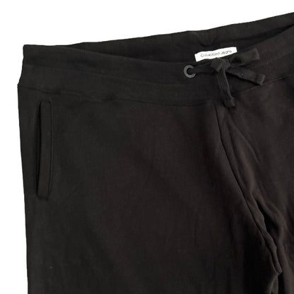 Women's Fleece drawstring waist Jogger  Black Plus Size 3X