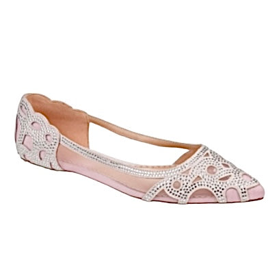 BATAVIA Embellished Flats Blush Women's Shoes