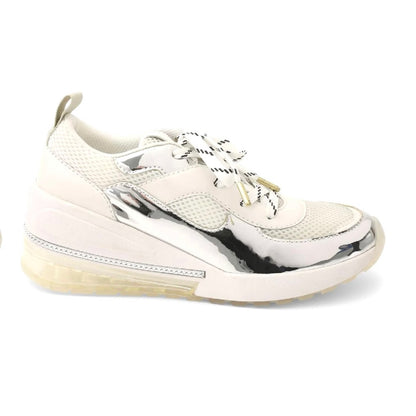 WEDDI  Sneakers Lace-Up Wedge Heels Women's Shoes