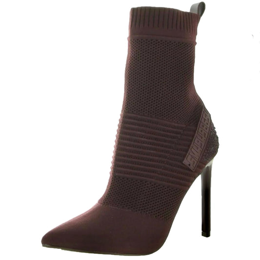 MAXWELLE Women's Heeled Ankle Sock Boots