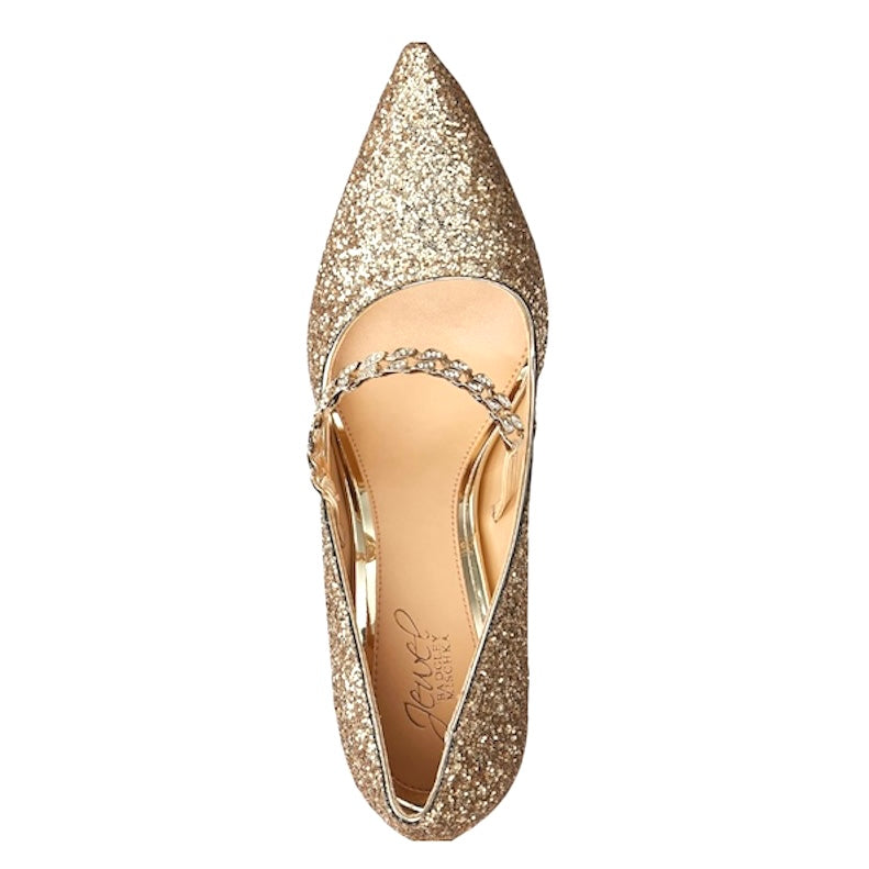 JADEN Glitter Mary-Jane Stiletto Heel Pumps