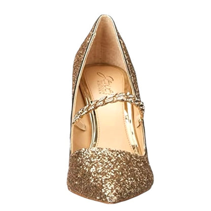 JADEN Glitter Mary-Jane Stiletto Heel Pumps