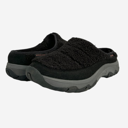 TERRAVE Clogs Black Faux Fur Women's Shoes Size 8.5