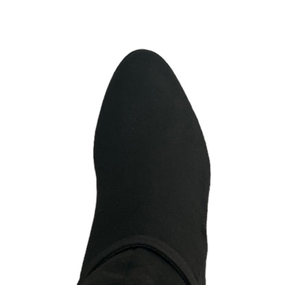 PALMAA Women's Dress Boots Black Block Heel