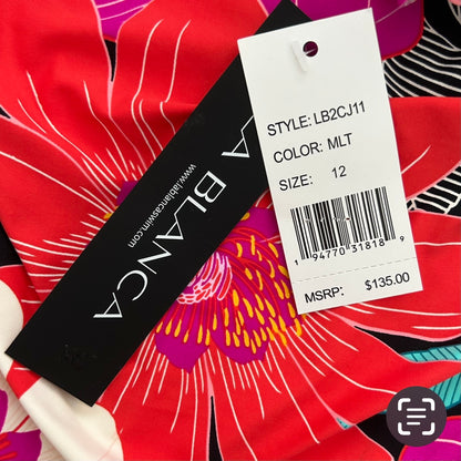 Floral Print/Multi Off-The-Shoulder Ruffled One-Piece Swimsuit Women's Swimwear