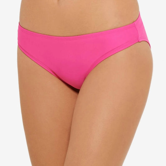 Pink Solid Bikini Bottoms Size M Women's Swimwear