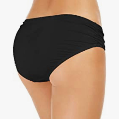 Shirred Bikini Bottoms Women's Swimwear