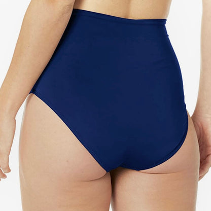 High-Waist Bikini Bottoms Full Coverage Women's Swimwear