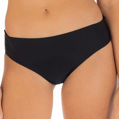 Solid Black Bikini Bottoms Size L Women's Swimwear