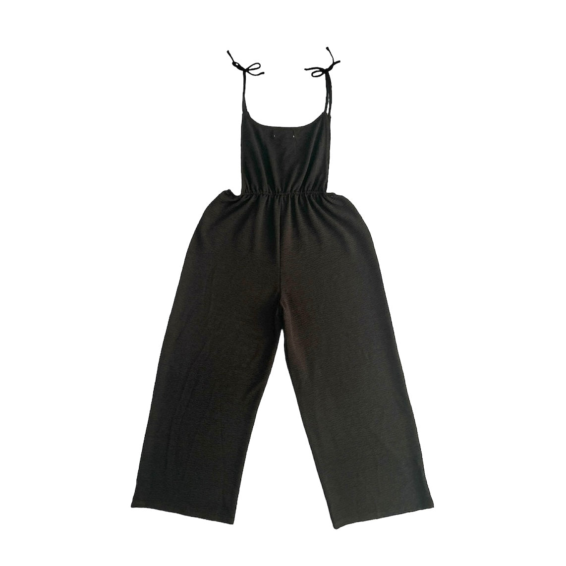 Junior's Stretch Wide Leg Overall Jumpsuit