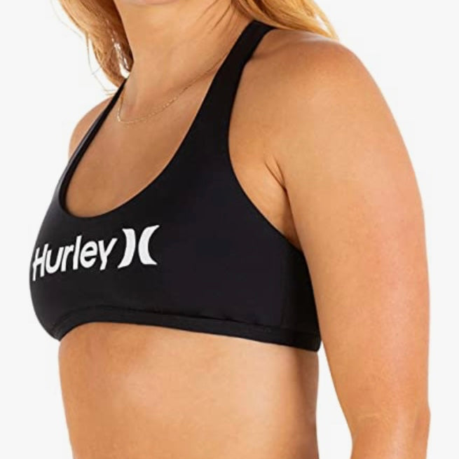 One And Only Scoop Neck Bikini Top Black Women's Swimwear