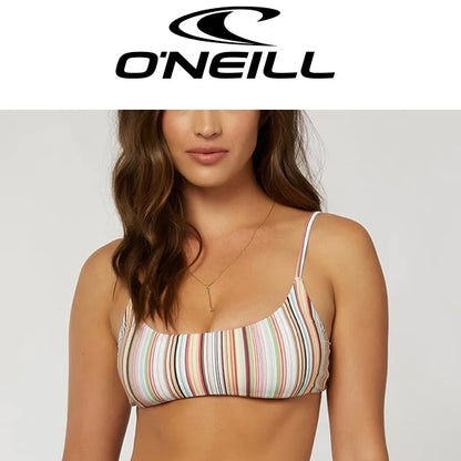 Surfside Bikini Top Classic Stripes Multicolor Size L Women's Swimwear