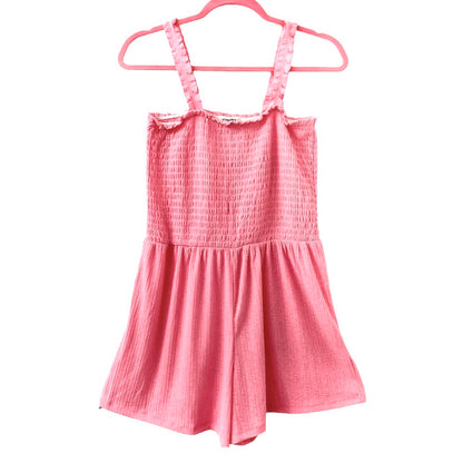 Scrunchie Strap Morning Glory Pink Size M Women's Cover Up Romper