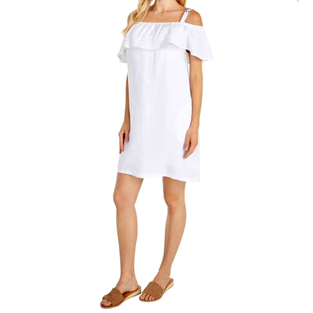 Ruffled Off-The-Shoulder Mini Dress Women's Cover Up