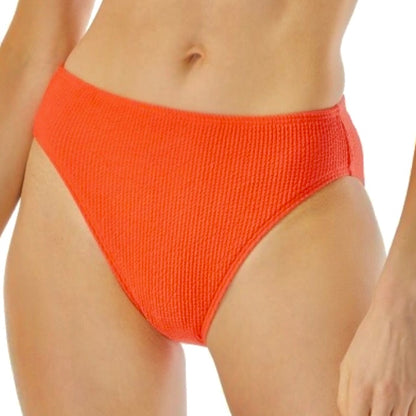 Bikini Set Textured Logo Ring Bralette High-Leg Bottom Swimwear